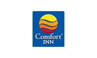 A logo of comfort inn.